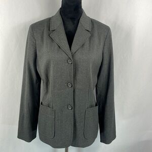 Express Women’s Charcoal Gray Blazer with Pockets